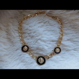 Metal lion gold necklace